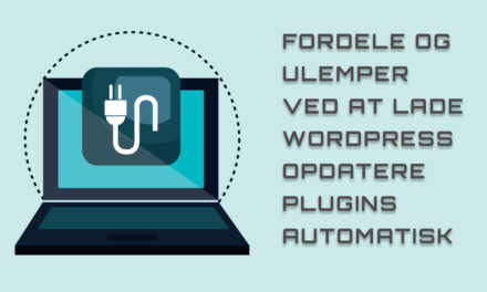 Fordele og ulemper ved at lade WordPress opdatere plugins automatisk